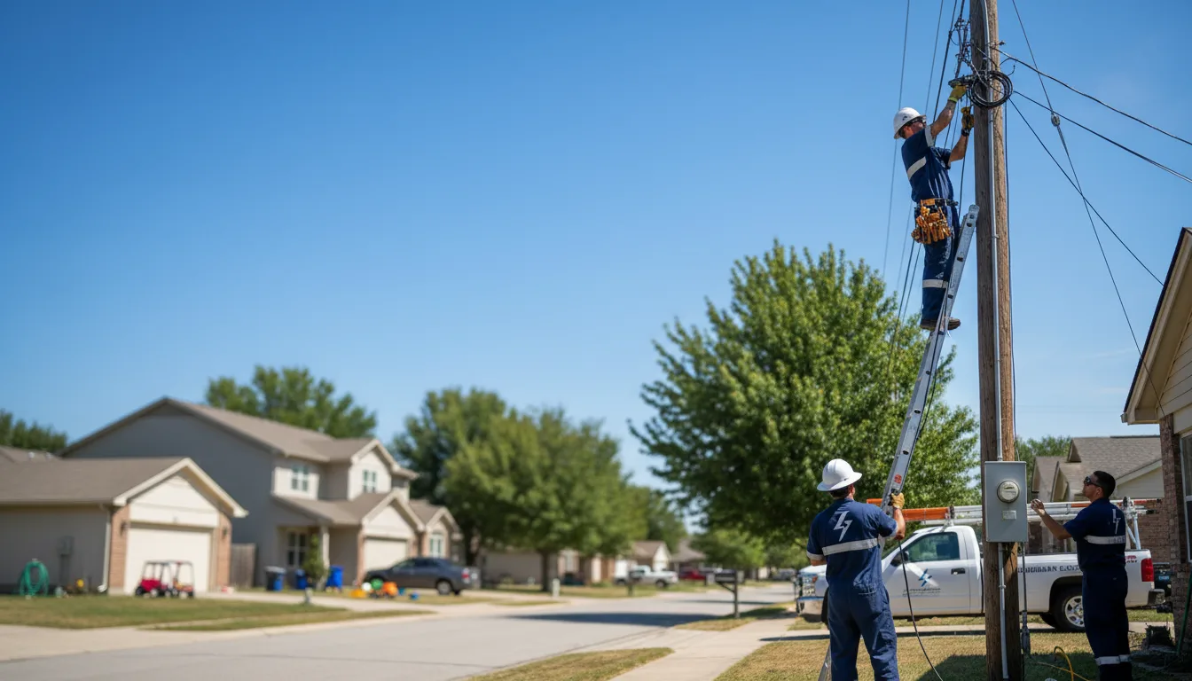Residential electrician providing installation services in Oberlin, KS